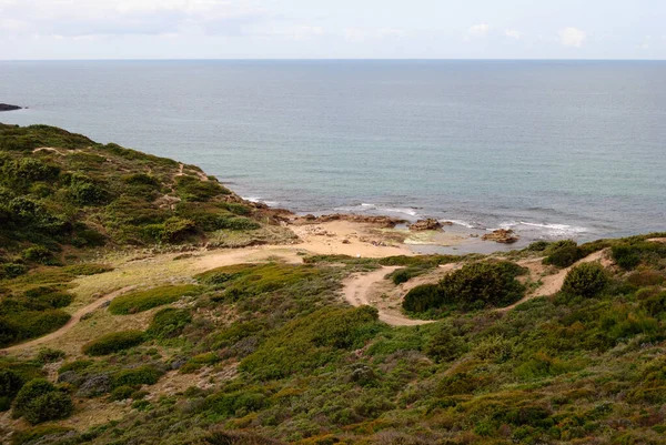 Blick Auf Den Strand Von Umbra Bei Columbargia — Stockfoto