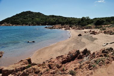 Liscia Ruja plajı manzarası