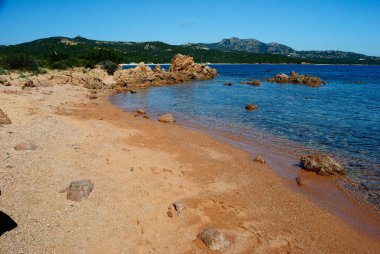 Liscia Ruja plajı manzarası