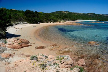 Liscia Ruja plajı manzarası