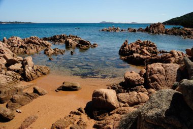 Liscia Ruja plajı manzarası