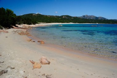 Liscia Ruja plajı manzarası