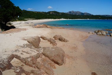 Liscia Ruja plajı manzarası