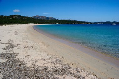 Liscia Ruja plajı manzarası