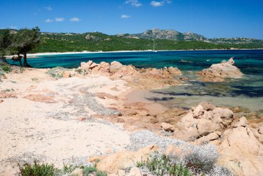 Liscia Ruja plajı manzarası