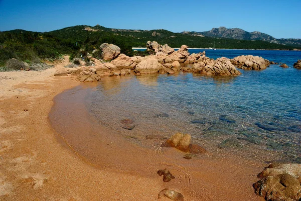 Blick Auf Den Strand Von Liscia Ruja — Stockfoto