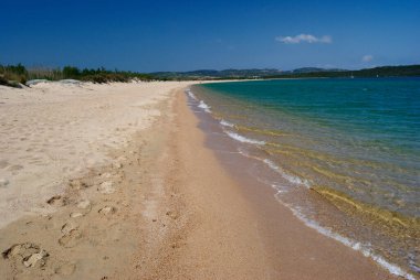 Porto Liscia plajı manzarası