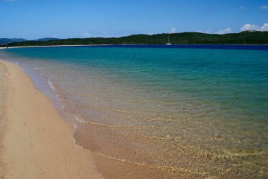 Porto Liscia plajı manzarası