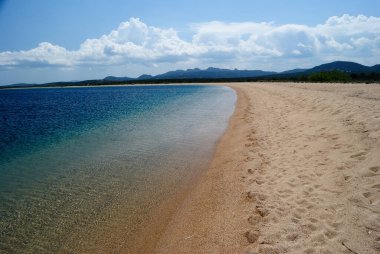 Porto Liscia plajı manzarası
