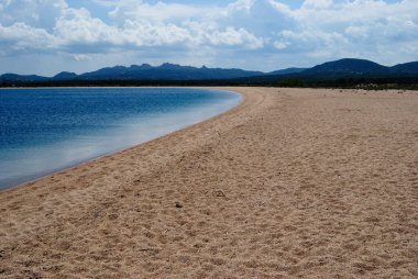 Porto Liscia plajı manzarası