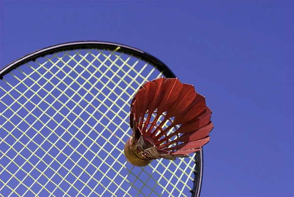 Złoty badmintona — Zdjęcie stockowe