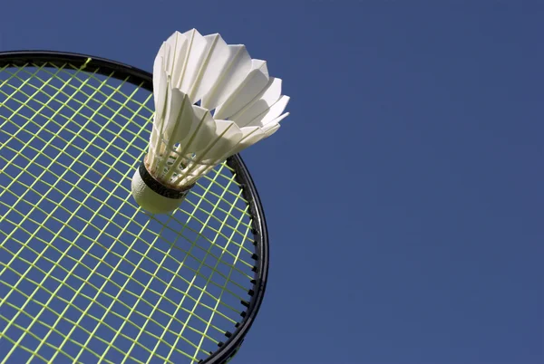 Himmelblaues Badminton — Stockfoto