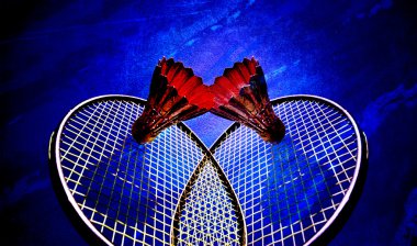 Badminton Raket ve shuttlecocks