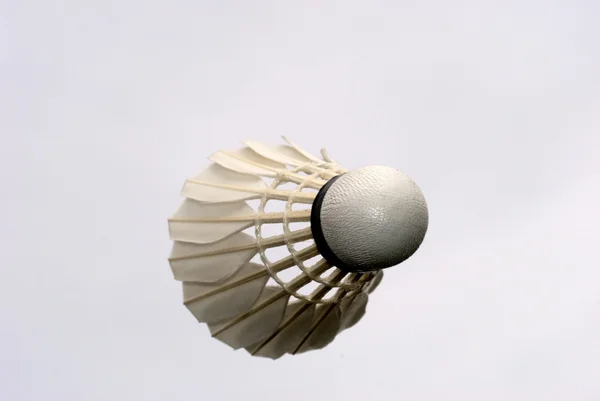 Flying shuttlecock — Stock Photo, Image