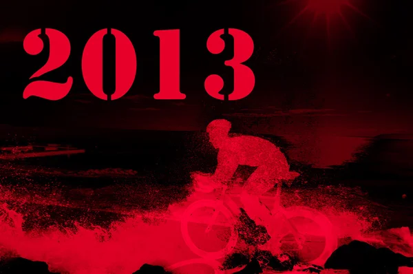 Nouvel An 2013 en rouge — Photo