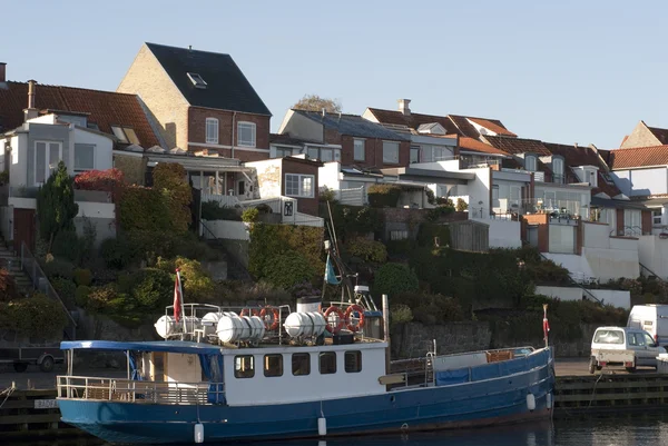 Gammal dansk hamn — Stockfoto