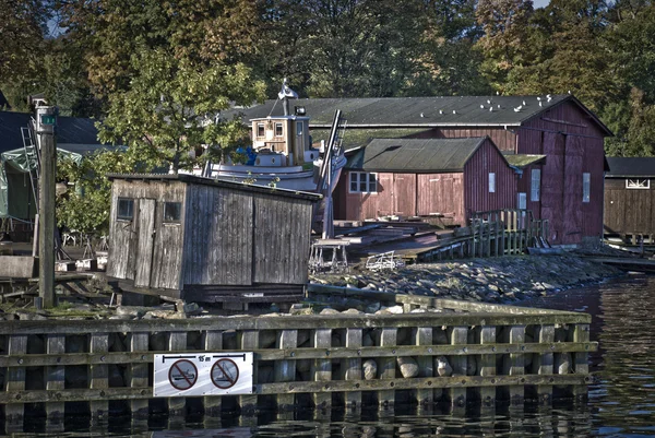 Vintage harbor — Stockfoto