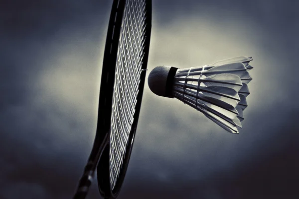 Badminton smash — Stock Photo, Image