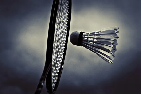 Badminton smash Royaltyfria Stockfoton