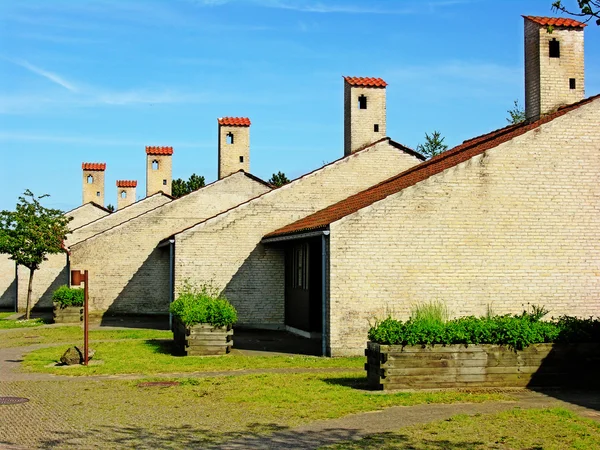 Casas em terraços — Fotografia de Stock