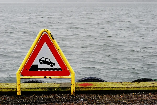 Warning car — Stock Photo, Image