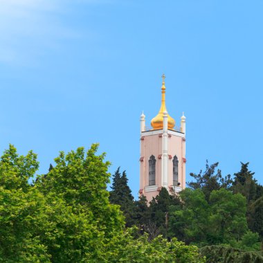 View of the Church of St. John Chrysostom in Yalta. Crimea