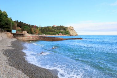 cape plaka, Kırım görünümünde. Ukraine.Russia