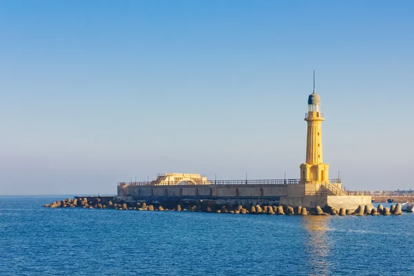 A view of the lighthouse at Alexandria. Egypt. — Stock Photo, Image