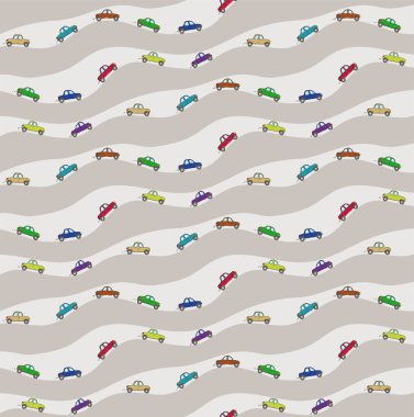 Pattern with cars clipart