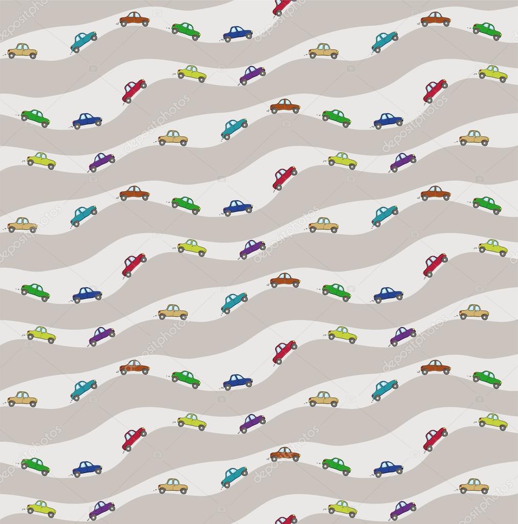 Pattern with cars