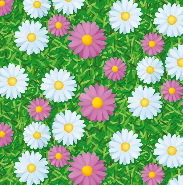 Pattern with flowers — Stock Vector