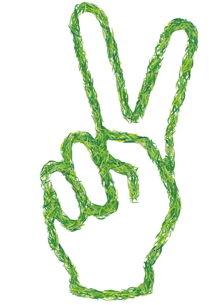 Zelená ruka — Stockový vektor
