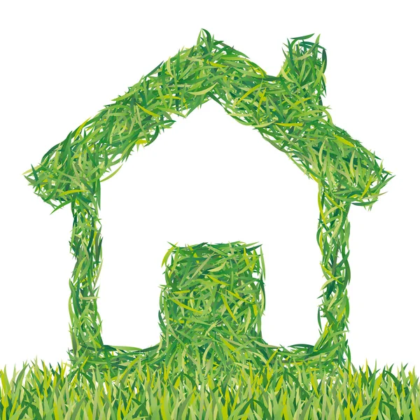 Casa ecológica — Vector de stock