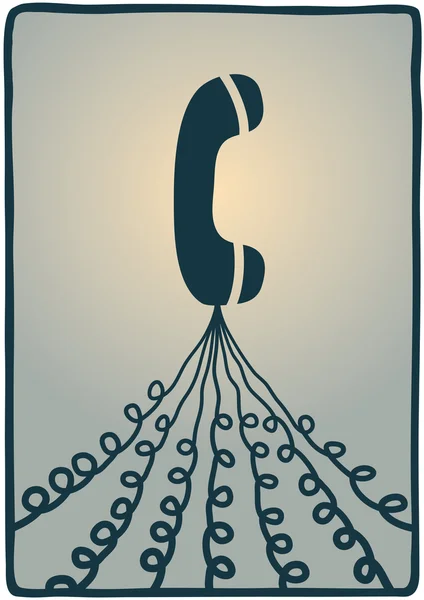 Telefoonlijnen — Stockvector