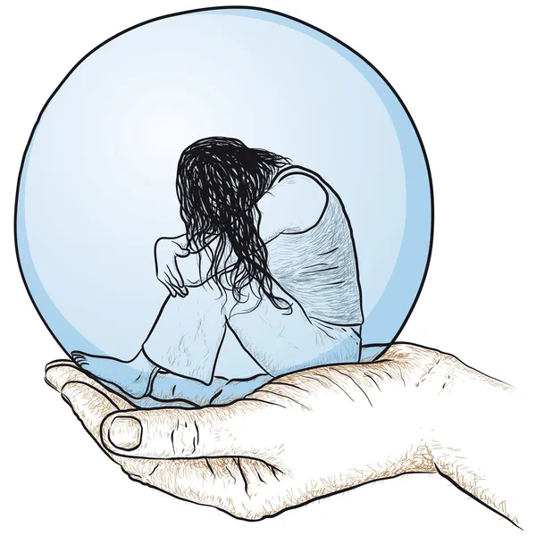 destekleyen bir kadın eli