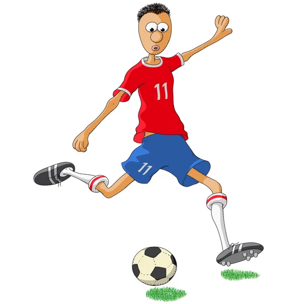 Chile futbolista — Vector de stock