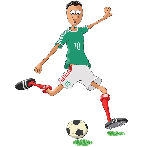 Mexico soccer player — Stock Vector