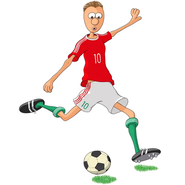Ungern fotbollspelare — Stock vektor