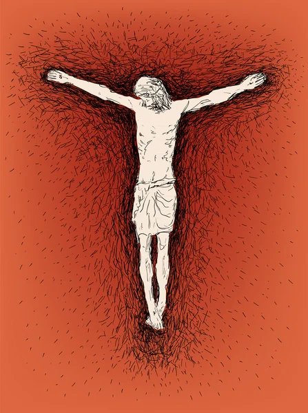 Jésus crucifié — Image vectorielle