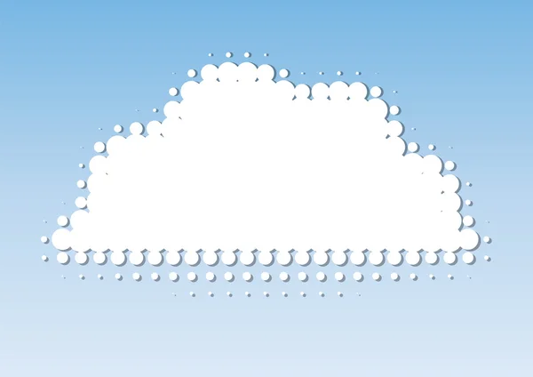 Clouds dot gain — Stock Vector