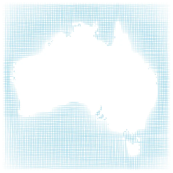Mapa online de Australia — Archivo Imágenes Vectoriales
