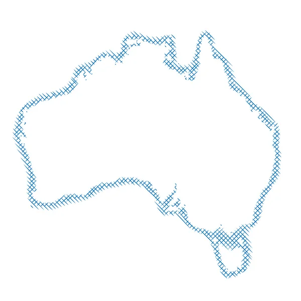 Мапа Австралії — стоковий вектор