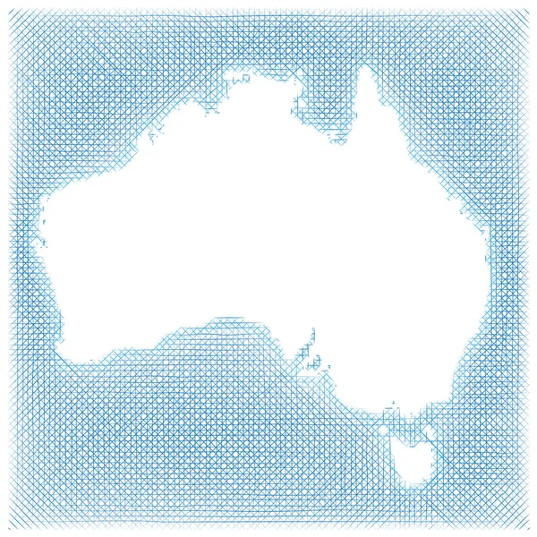 Kaart van Australië — Stockvector