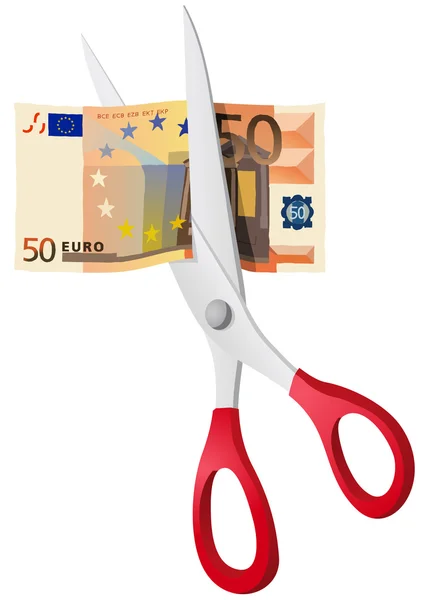 Vijftig euro — Stockvector