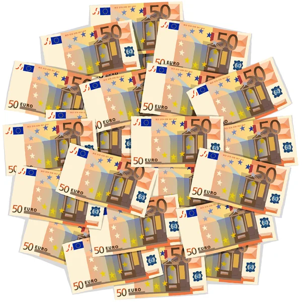 Cinquanta euro — Vettoriale Stock