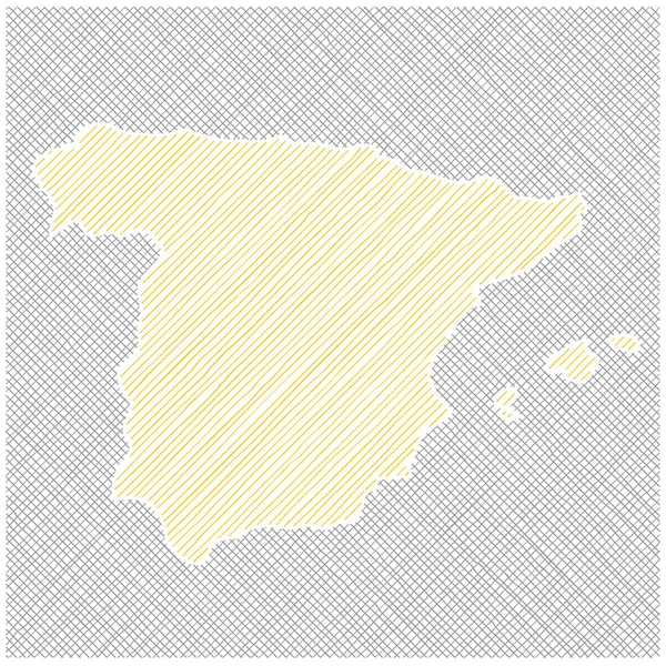 Mapa de España — Vector de stock