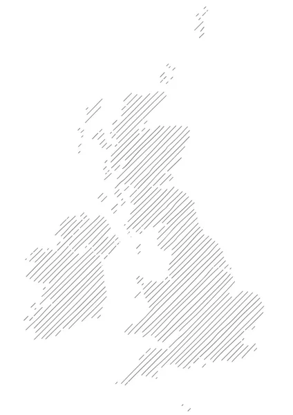 Mappa Wielka Brytania — Wektor stockowy