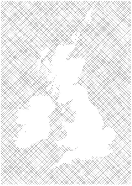 Mappa Reino Unido — Vetor de Stock