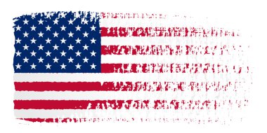 brushstroke bayrak şeffaf arka plan ile Amerika Birleşik Devletleri