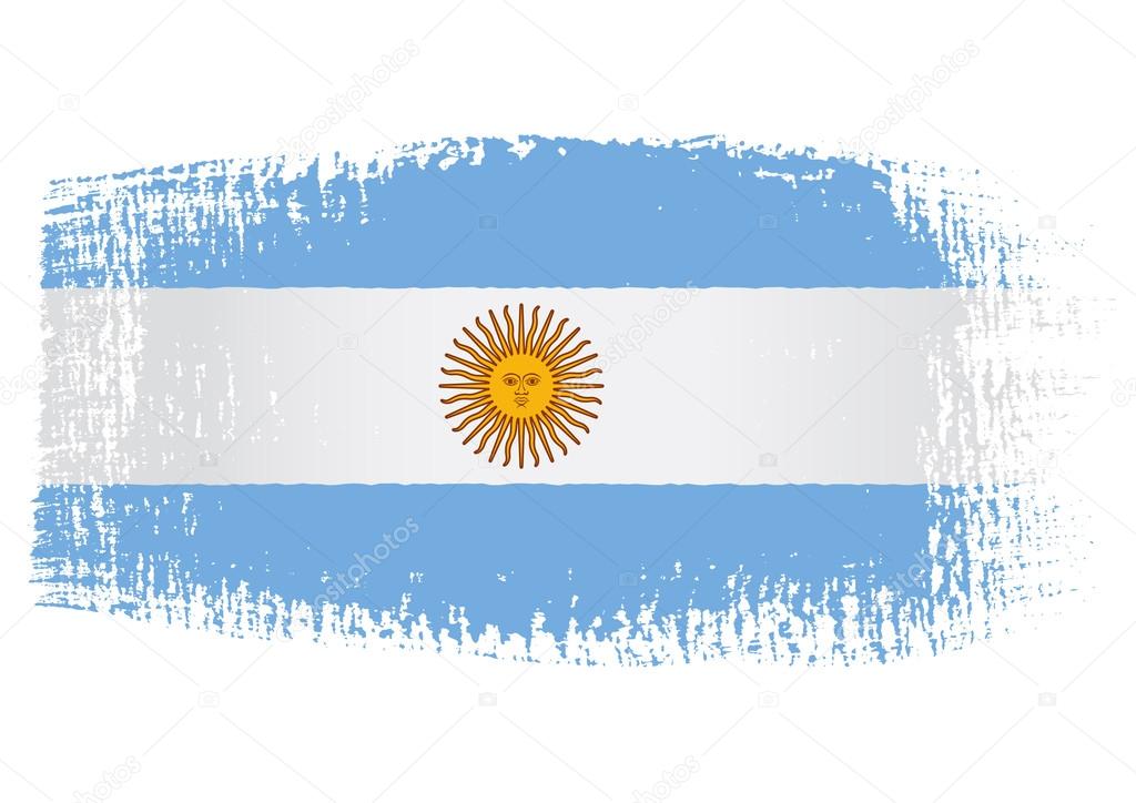 Brushstroke flag Argentina